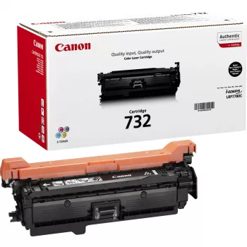 Tonerová kazeta Canon 732K — originálna čierna, laser, výdrž 6100 strán, 1 ks