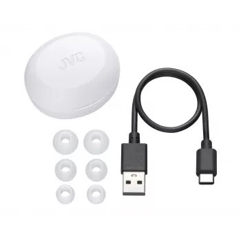 Bezdrôtové In-Ear slúchadlá JVC HA-A5T True Wireless Stereo (TWS) — intraaurálne, 20–20000 Hz, biela