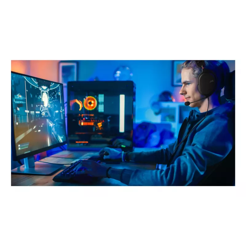 JVC GG-01 headset káblový cez hlavu herný čierny