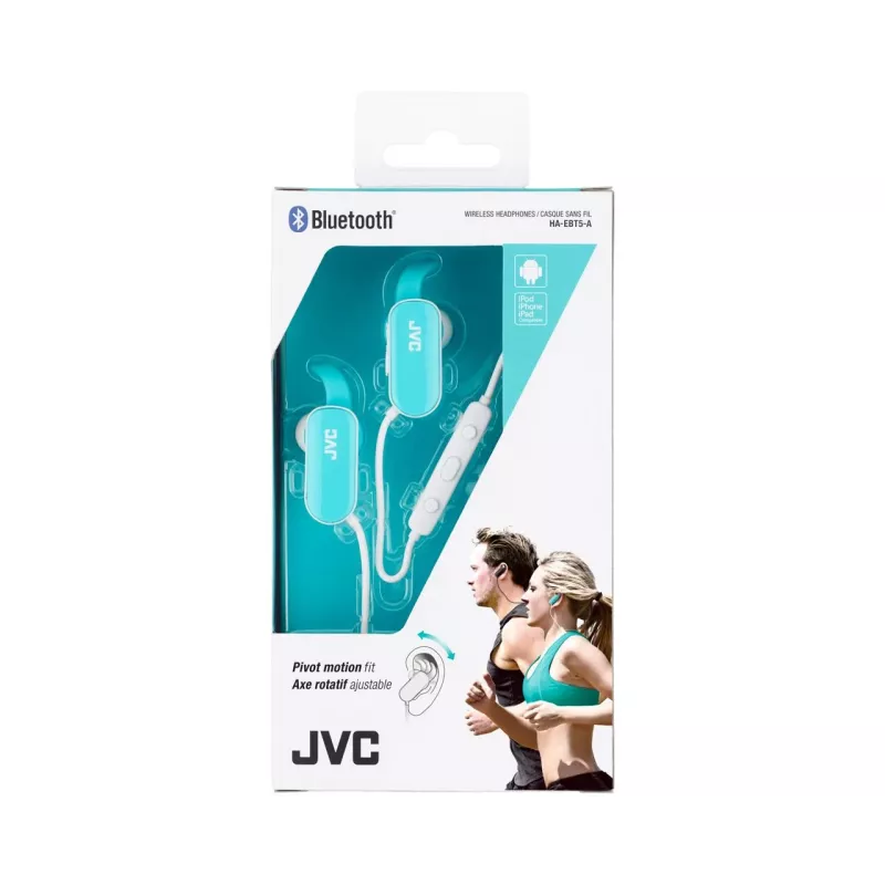 JVC HA-EBT5-A-E slúchadlá/headset bezdrôtové do uší športové Bluetooth modrá, biela