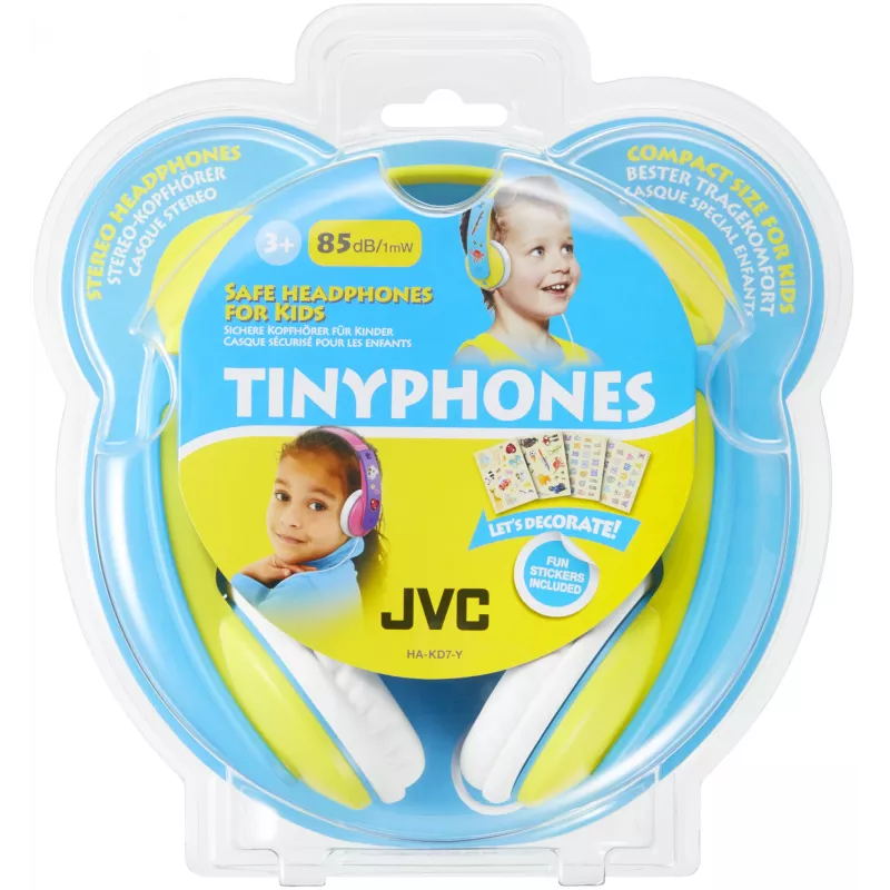 JVC HA-KD7-Y-E slúchadlá káblové za krk hudba modrá, žltá