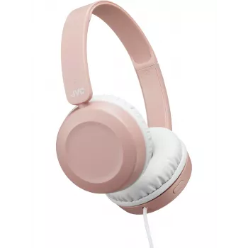 JVC Powerful Sound káblové On-Ear slúchadlá ružové, káblové, 10 - 26000 Hz, hovory/hudba, 140 g, headset, ružová