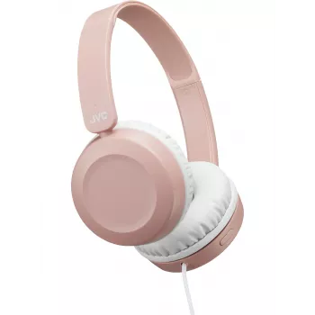 JVC Powerful Sound káblové On-Ear slúchadlá ružové, káblové, 10 - 26000 Hz, hovory/hudba, 140 g, headset, ružová