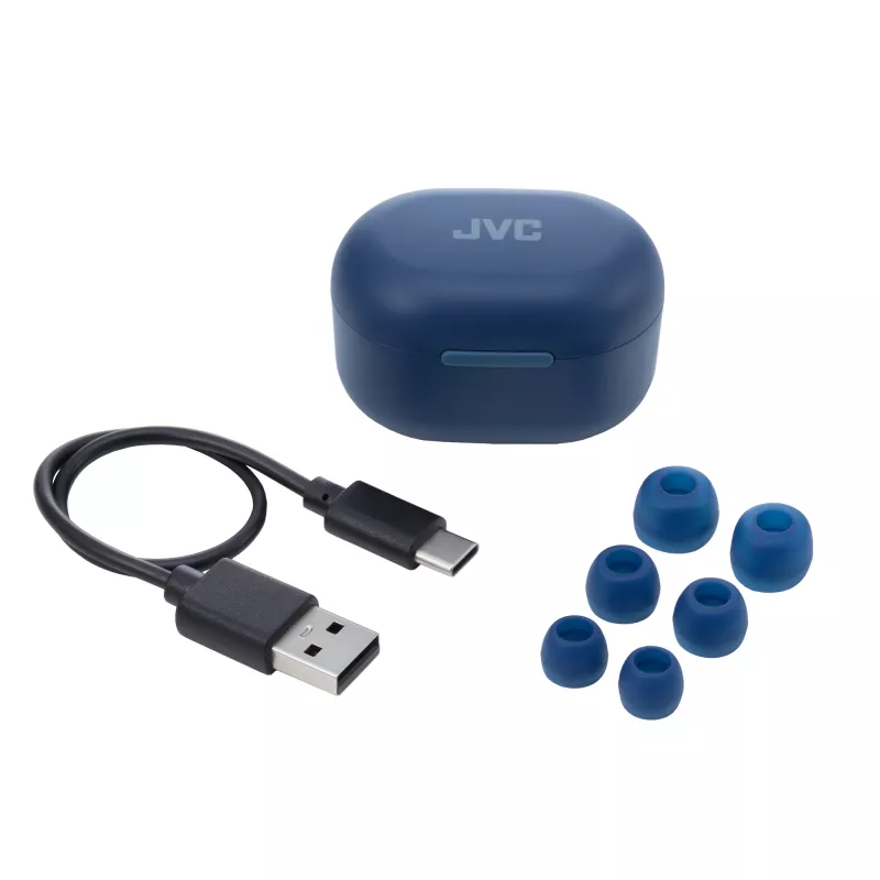 JVC Active Noise Cancelling TWS modré