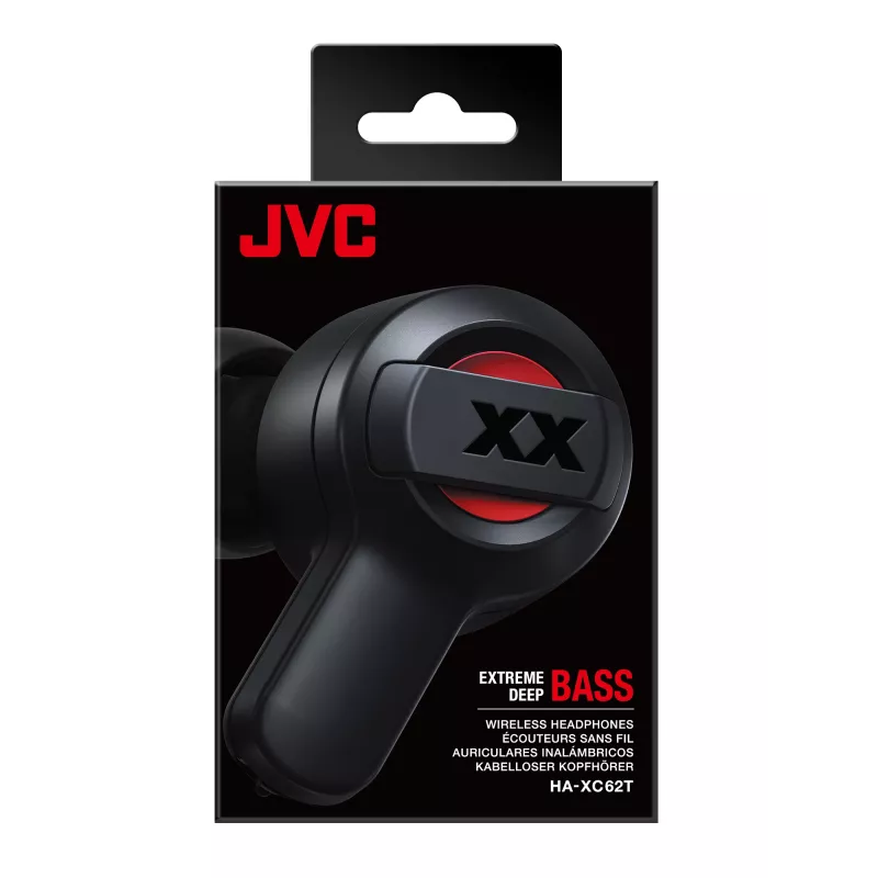 JVC XX Deep Bass bezdrôtové slúchadlá čierne