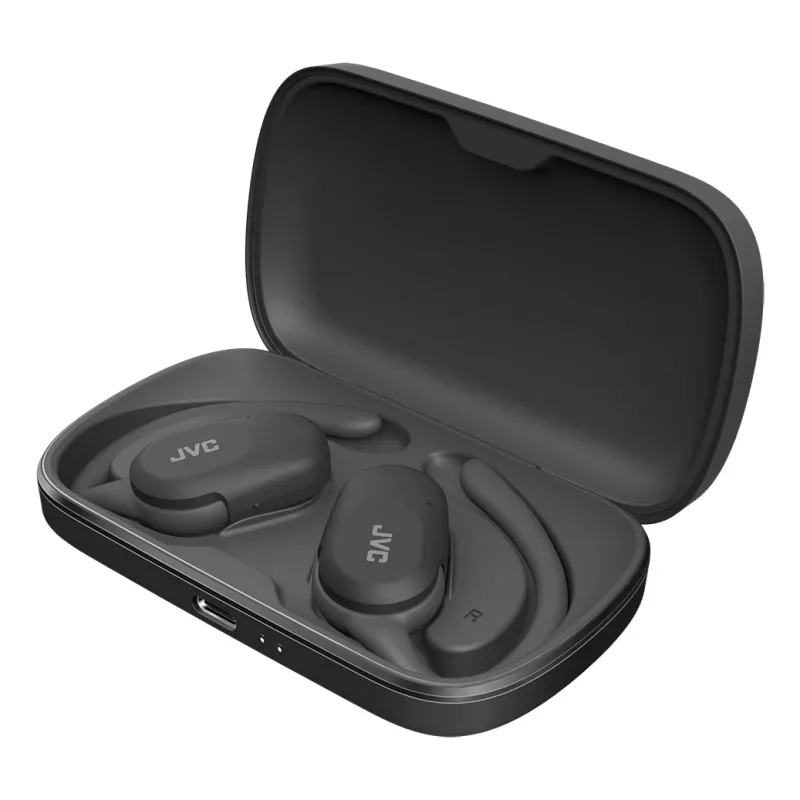 Headset JVC HA-NP40T True Wireless Stereo TWS háčik za ucho Bluetooth čierny, 20–20000 Hz, 10 m
