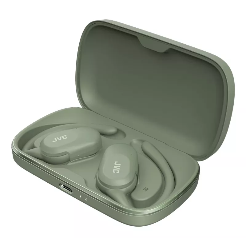 JVC HA-NP40T headset True Wireless Stereo (TWS) háčik za ucho hovory/hudba Bluetooth zelený