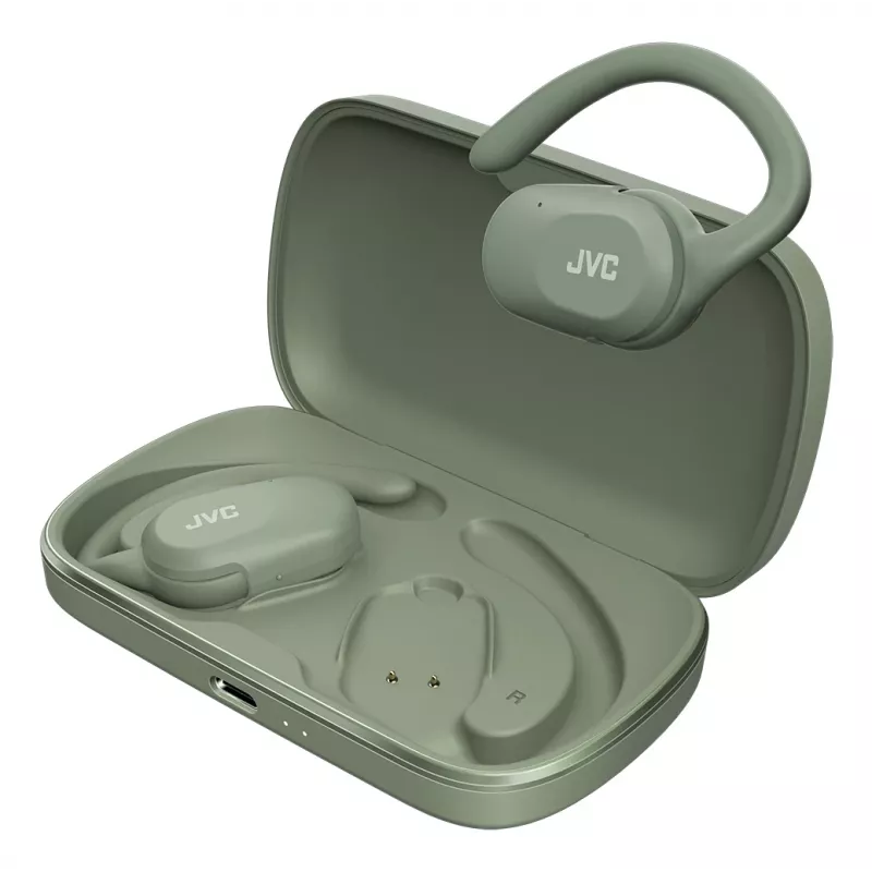 JVC HA-NP40T headset True Wireless Stereo (TWS) háčik za ucho hovory/hudba Bluetooth zelený