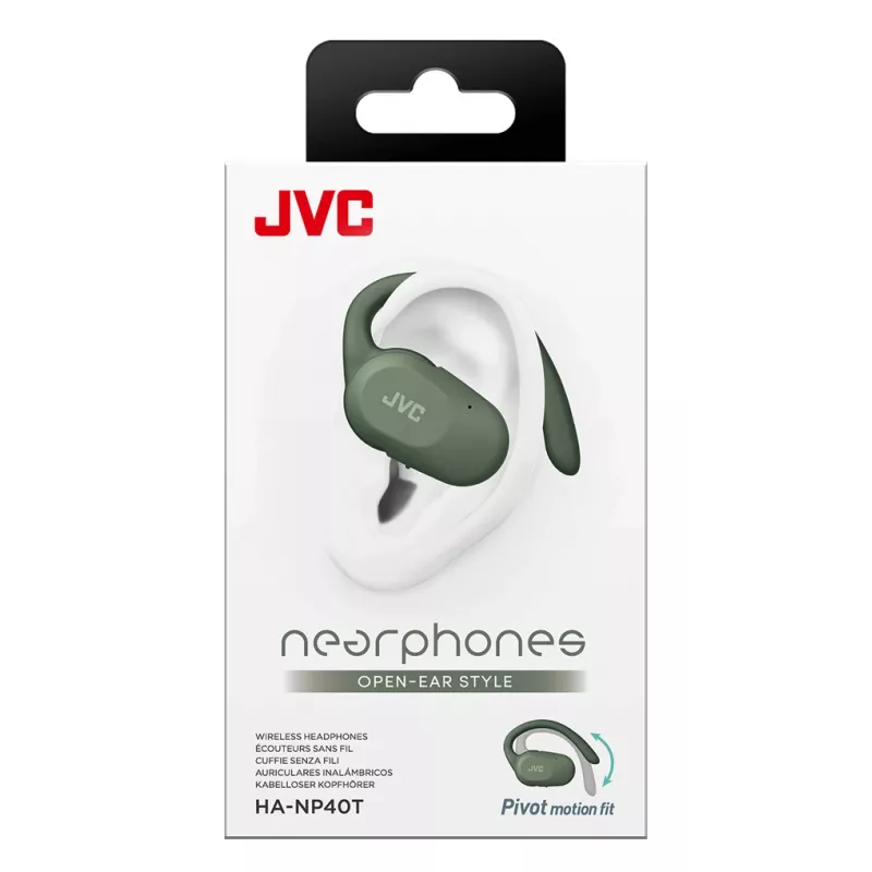 JVC HA-NP40T headset True Wireless Stereo (TWS) háčik za ucho hovory/hudba Bluetooth zelený