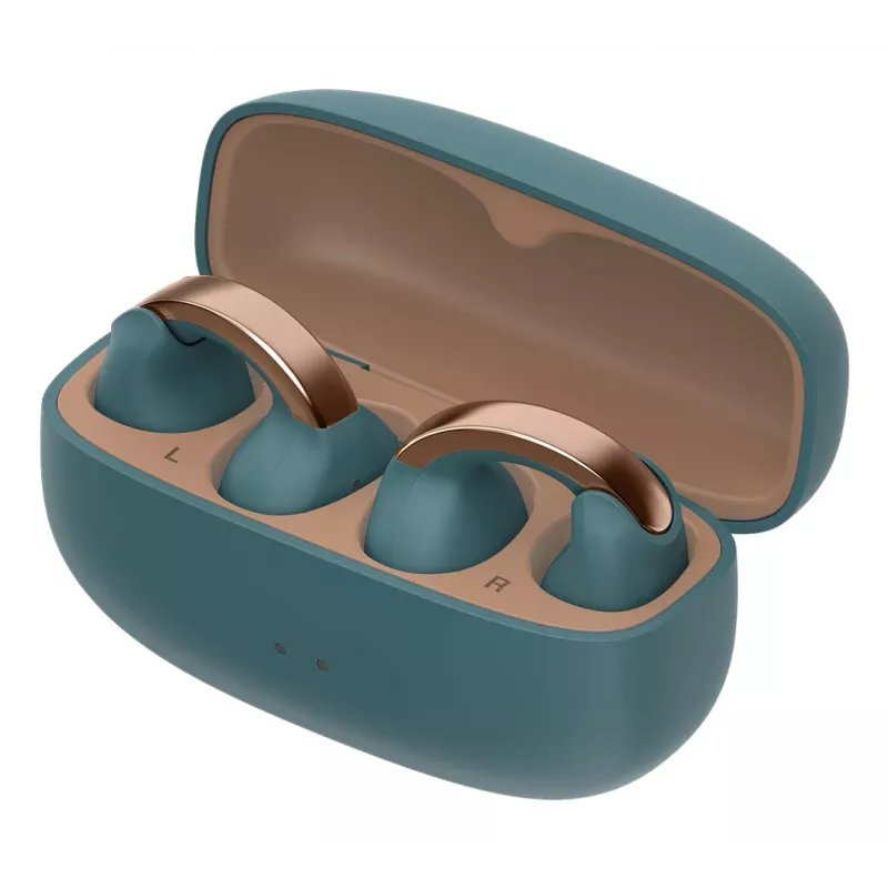 JVC HA-NP1T headset True Wireless Stereo (TWS) prichytenie na ucho pre hovory/hudba USB Type-C Bluetooth modrá, zlatá