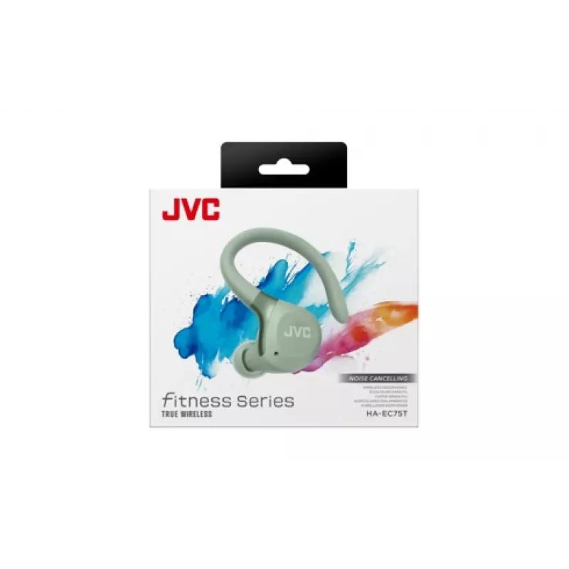 JVC HA-EC75T-G-U slúchadlá/headset bezdrôtové háčik za ucho športové Bluetooth zelené