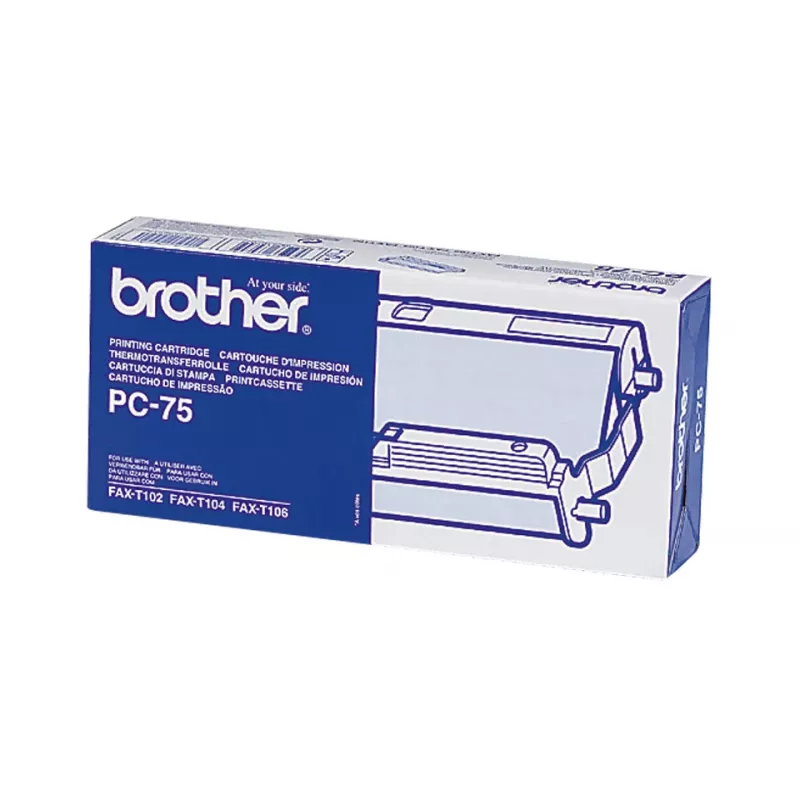 Brother PC-75 faxové príslušenstvo faxová kazeta + páska 144 strán čierna 1 ks