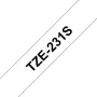 Brother TZE231S etiketová páska čierna na bielu TZe