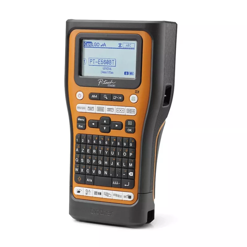 Brother PT-E560BTVP tlačiareň etikiet termotransfer 180 x 180 DPI 20 mm/s káblová a bezdrôtová HSE/TZe Bluetooth QWERTY