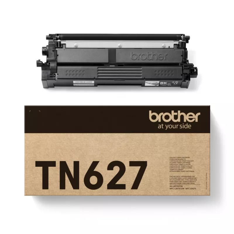 Tonerová kazeta Brother TN-627BK originál čierna — výdrž 10 000 strán, 1 kus