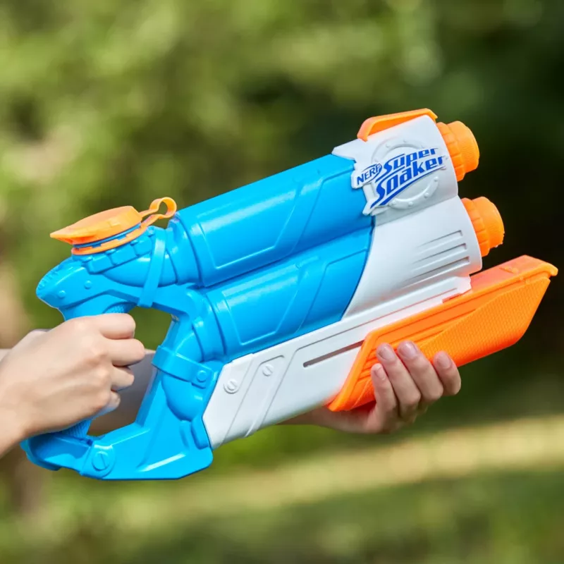 Nerf Super Soaker Twin Tide, hračkárska vodná pištoľ, viacfarebná, 6 rokov