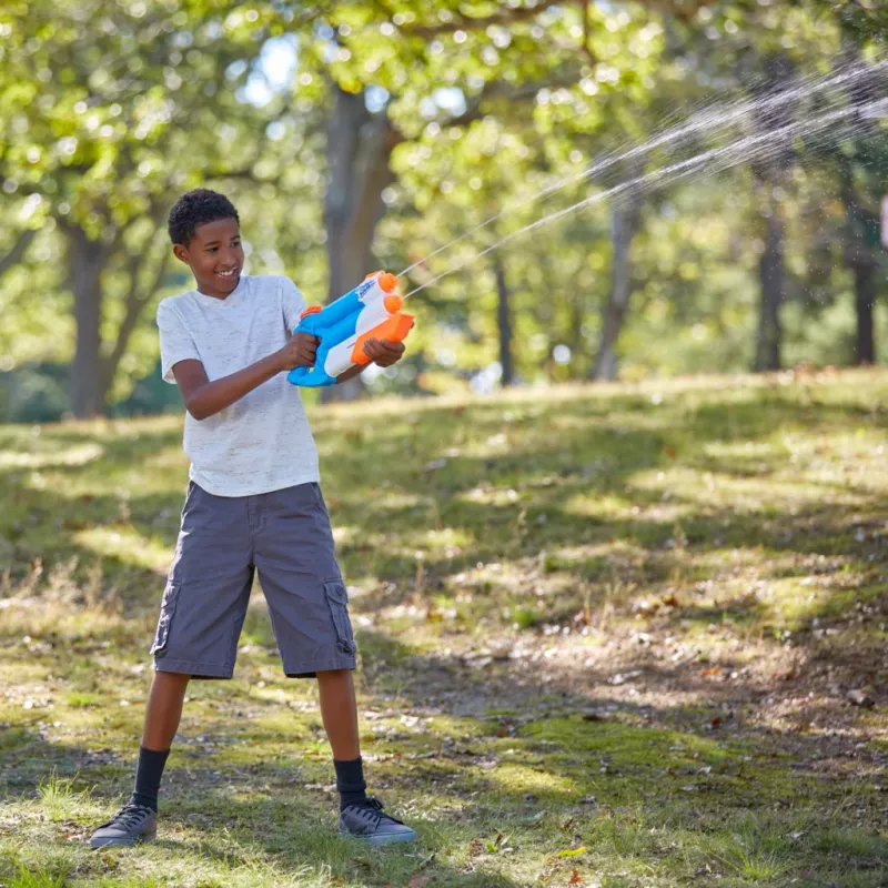 Nerf Super Soaker Twin Tide, hračkárska vodná pištoľ, viacfarebná, 6 rokov