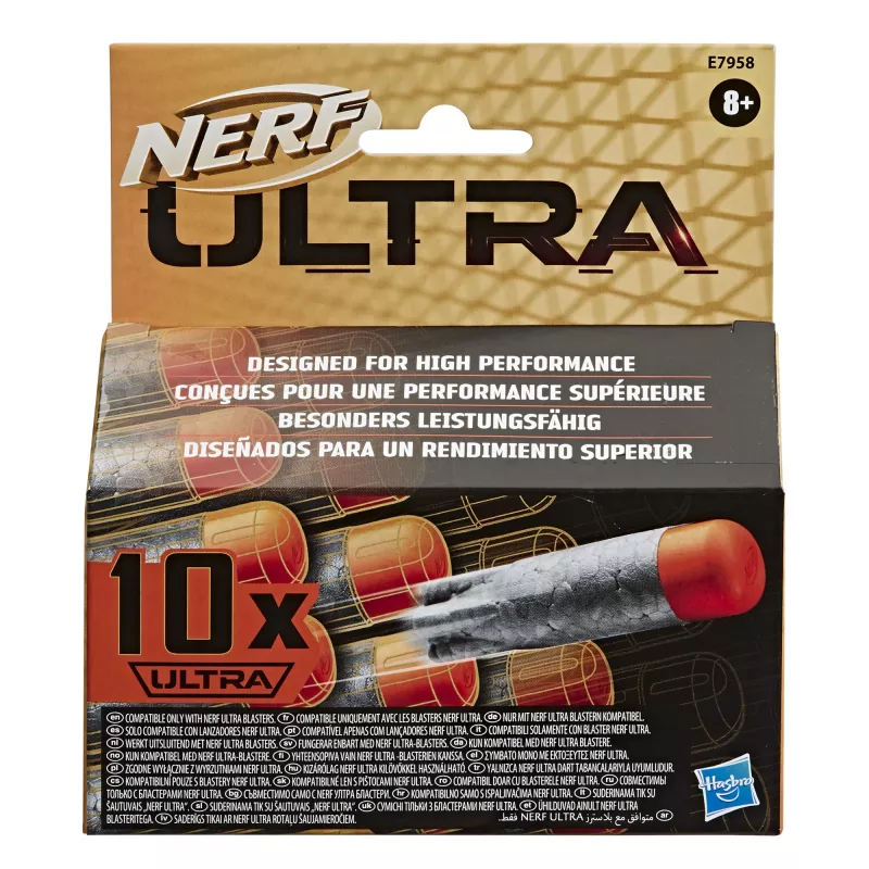 Nerf Ultra 10-Dart Refill Pack -- To najlepšie v streľbe šípkami -- Kompatibilné len s blastermi