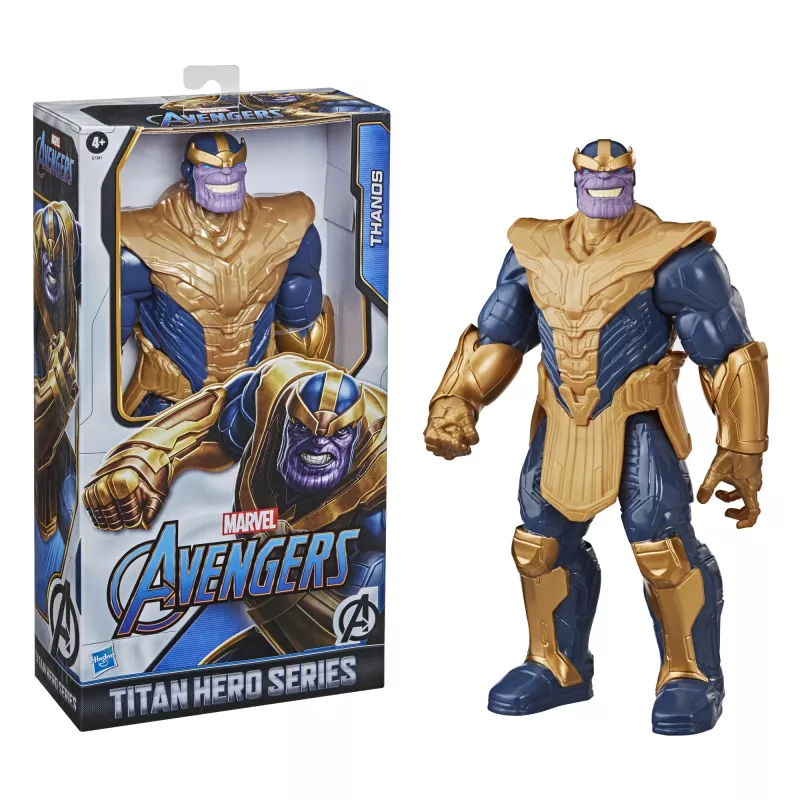 Marvel Avengers Blast Gear Deluxe Thanos akčná figúrka, 4 roky, modrá, žltá