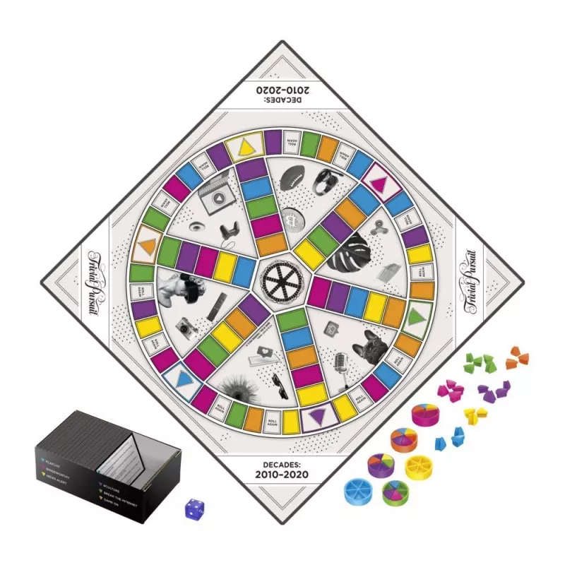Hasbro Gaming Trivial Pursuit Decades 2010 to 2020 spoločenská hra trivia