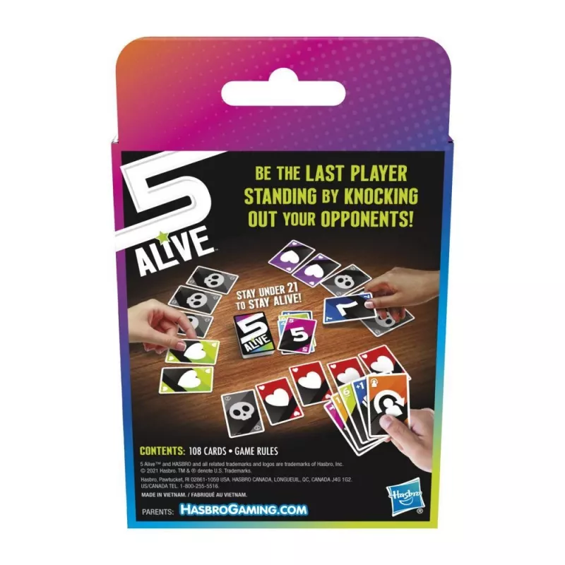 Hasbro Gaming F4205 5 Alive kartová hra zberateľská
