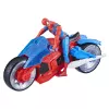 Marvel Spider-Man Spider-Man Web Blast Cycle detská hracia sada s pohyblivou akčnou figúrkou Spider-Man