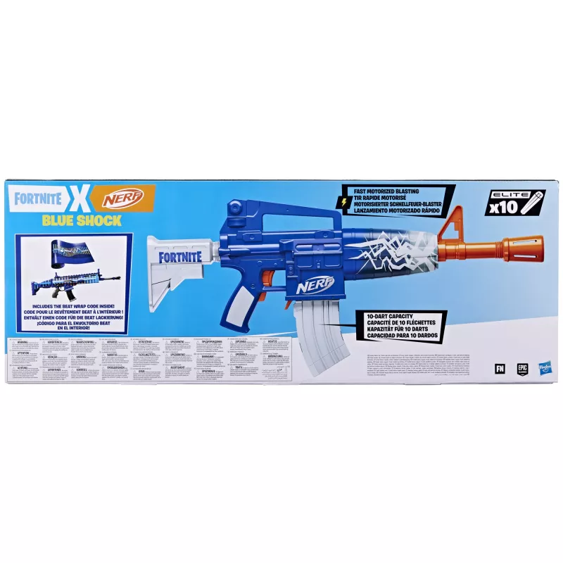 Nerf Fortnite Blue Shock, hračkárska pištoľ, 8 rokov, 99 rokov, Fortnite, 785 g