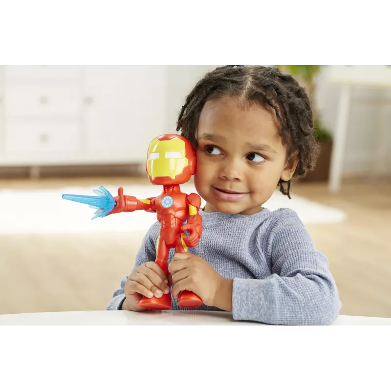 Marvel Spidey a jeho super priatelia – Nadrozmerná figúrka Iron Man, 3 roky, Marvel, červená, žltá