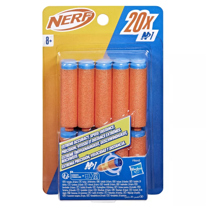Náplň Nerf N Series N1-Darts 20x modrá oranžová F8640