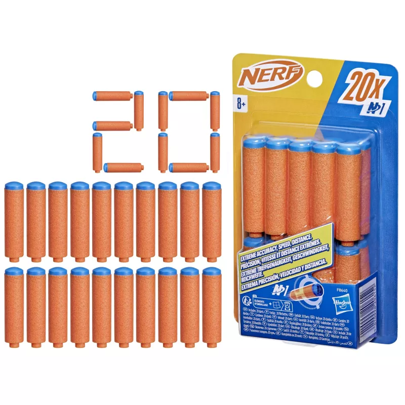 Náplň Nerf N Series N1-Darts 20x modrá oranžová F8640