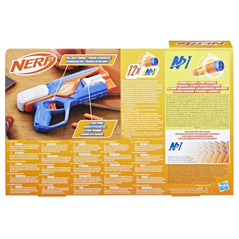 Hračkársky blaster NERF N Series Agility modrá oranžová biela 8 rokov