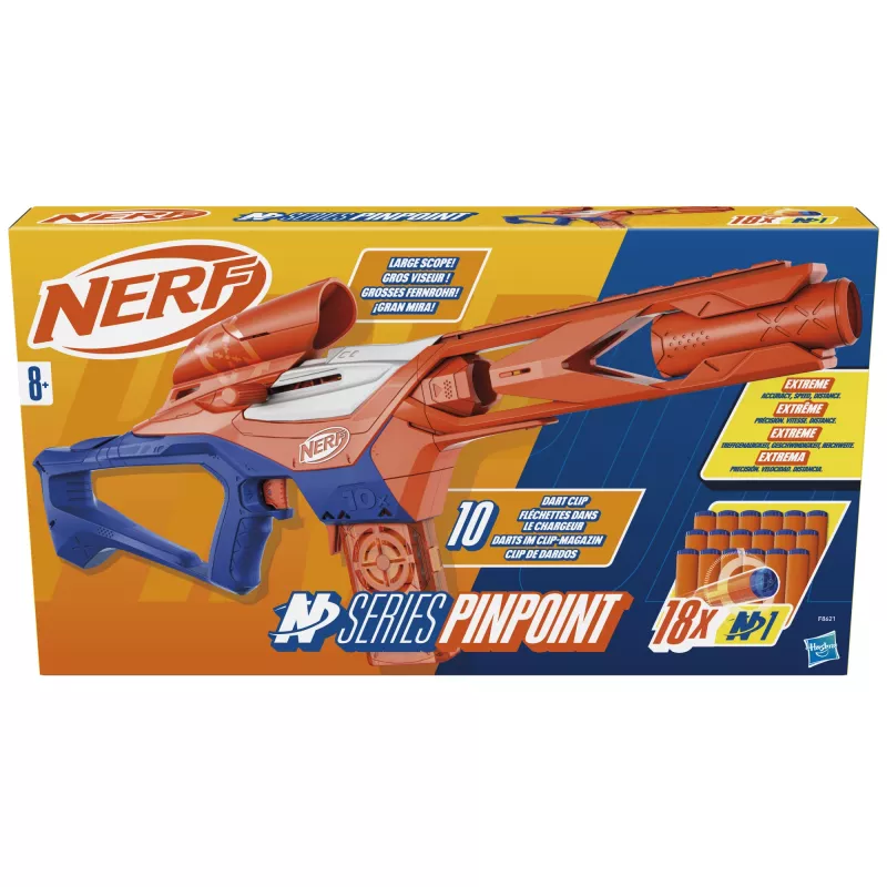 Hračkársky blaster NERF Nerf N Series Pinpoint modrá oranžová 8+