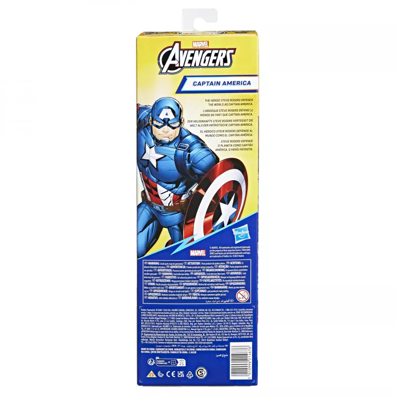 Marvel Avengers Captain America, 4 roky, modrá, červená, biela, plast