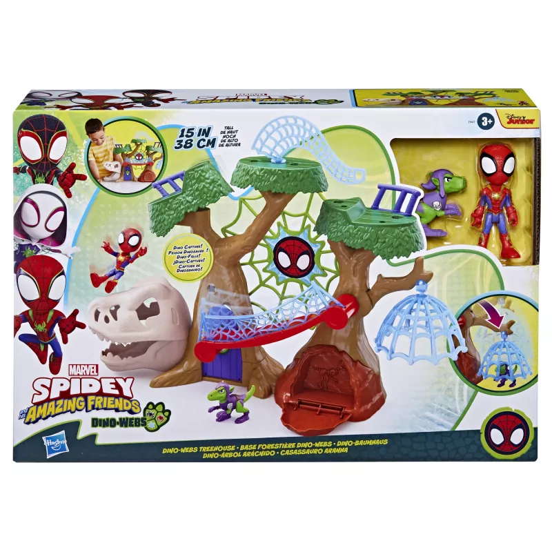 Hracia sada akčná/dobrodružná Hasbro Marvel Spidey a jeho super priatelia Dino-Webs stromový dom