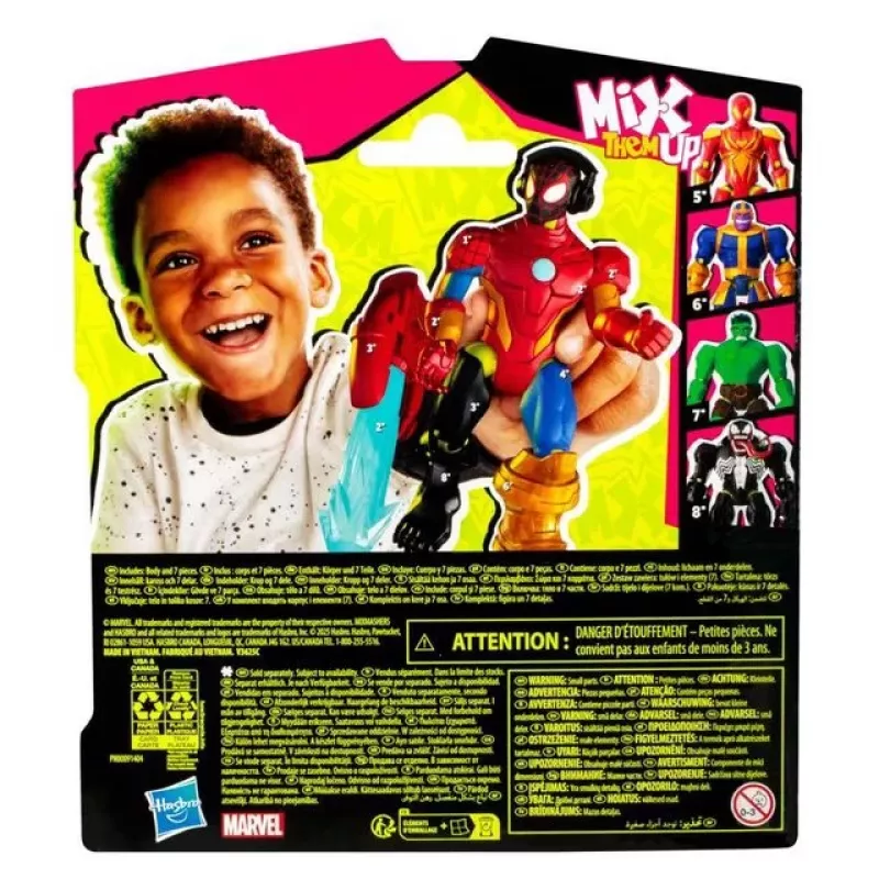 Marvel MixMashers Miles Morales Spider-Man Mix-And-Match, 4 roky, viacfarebná