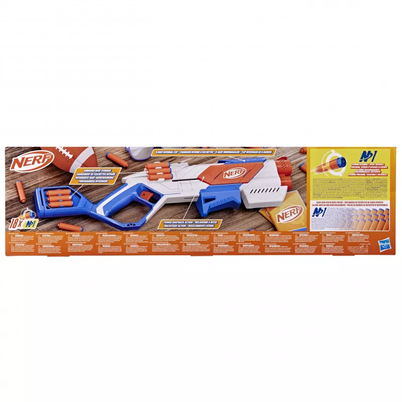 Hračkársky blaster Nerf N Series Strikeback modrá oranžová biela 8+