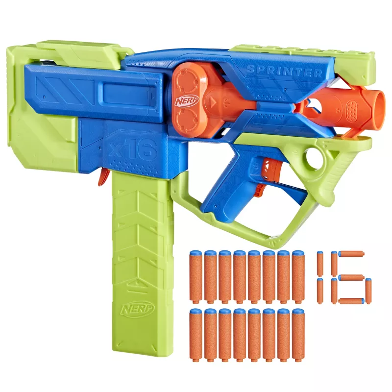Hračkársky blaster Nerf N Series Sprinter F8625 modrá zelená oranžová