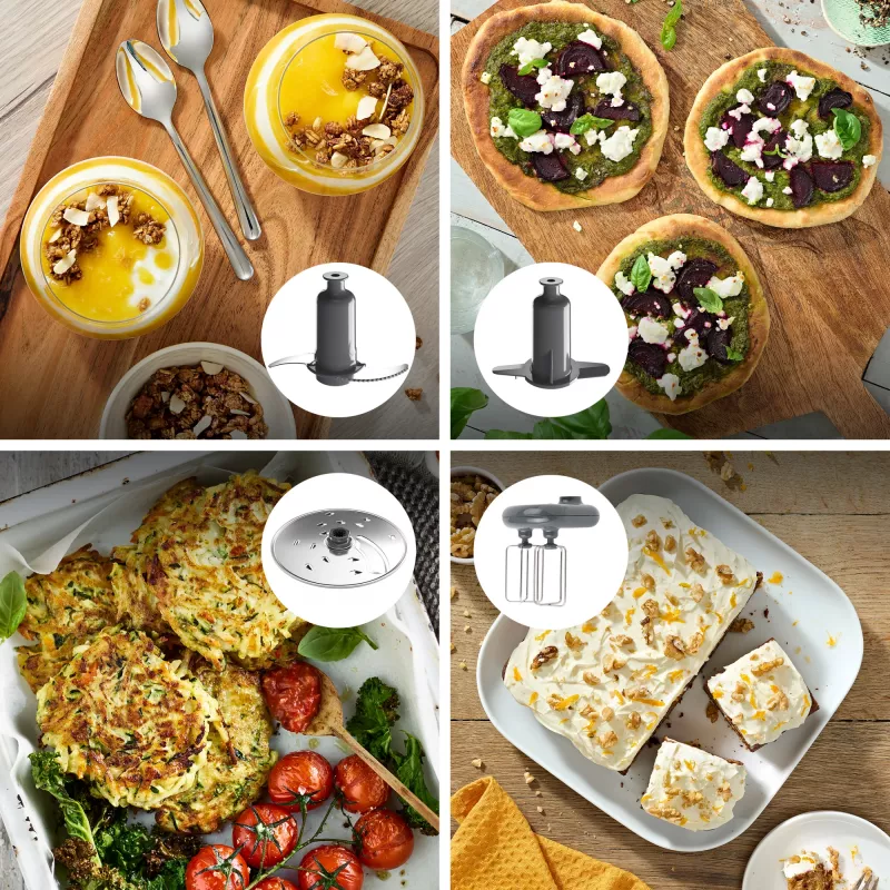Kenwood FDM73.850SS kuchynský robot 1000 W 3 l sivá integrovaná váha