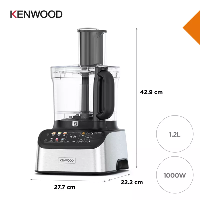 Kenwood FDM73.850SS kuchynský robot 1000 W 3 l sivá integrovaná váha