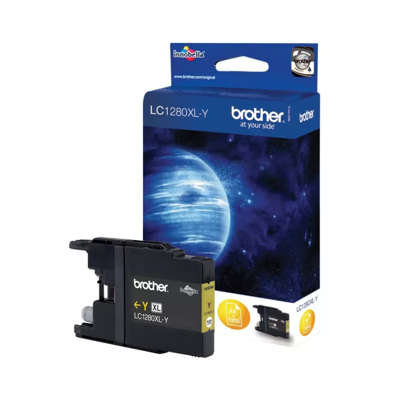Brother LC1280XLYBP atramentová kazeta 1 ks originálna vysokokapacitná (XL) žltá