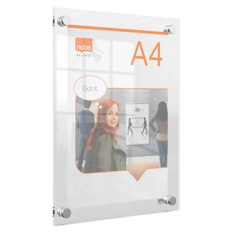 Nobo Premium Plus A4 číry akrylový nástenný rám na plagát