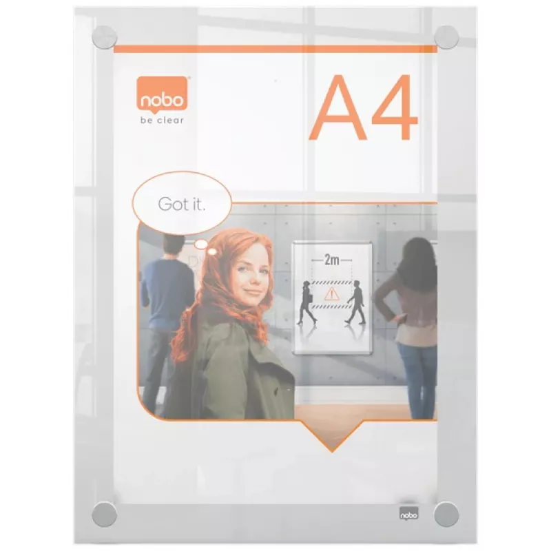 Nobo Premium Plus A4 číry akrylový nástenný rám na plagát