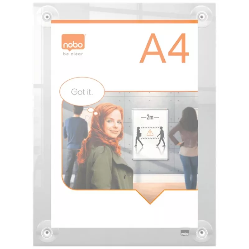 Nobo Premium Plus A4 číry akrylový nástenný držiak na vymeniteľné rámiky na plagáty