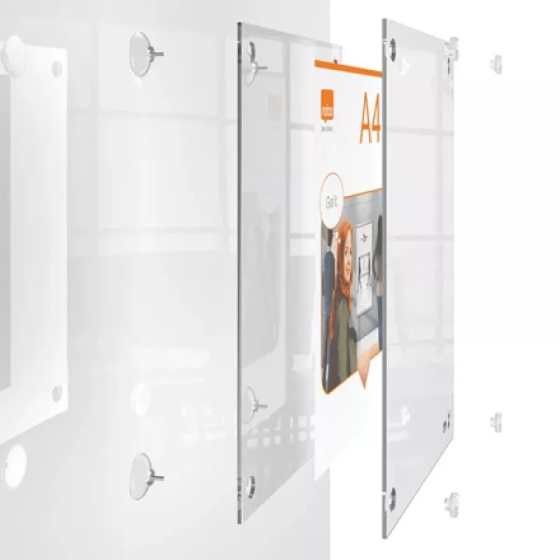Nobo Premium Plus A4 číry akrylový nástenný držiak na vymeniteľné rámiky na plagáty