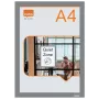 Nobo samolepiaci magnetický rám na plagát A4, strieborný, A4, strieborný, na výšku/na šírku, 235 mm, 5 mm, 325 mm
