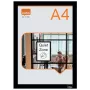 Nobo samolepiaci magnetický rám na plagát A4, čierny, A4, oranžový, na výšku/na šírku, 235 mm, 5 mm, 325 mm