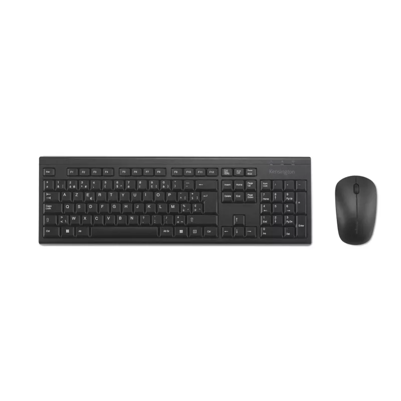 Kensington K75562BE, bezdrôtová, RF Wireless, membránová, AZERTY, čierna, myš súčasťou balenia