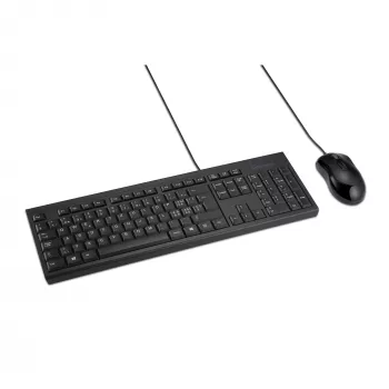 Kensington K75452CH, káblová, USB, membránová, QWERTZ, čierna, myš súčasťou balenia