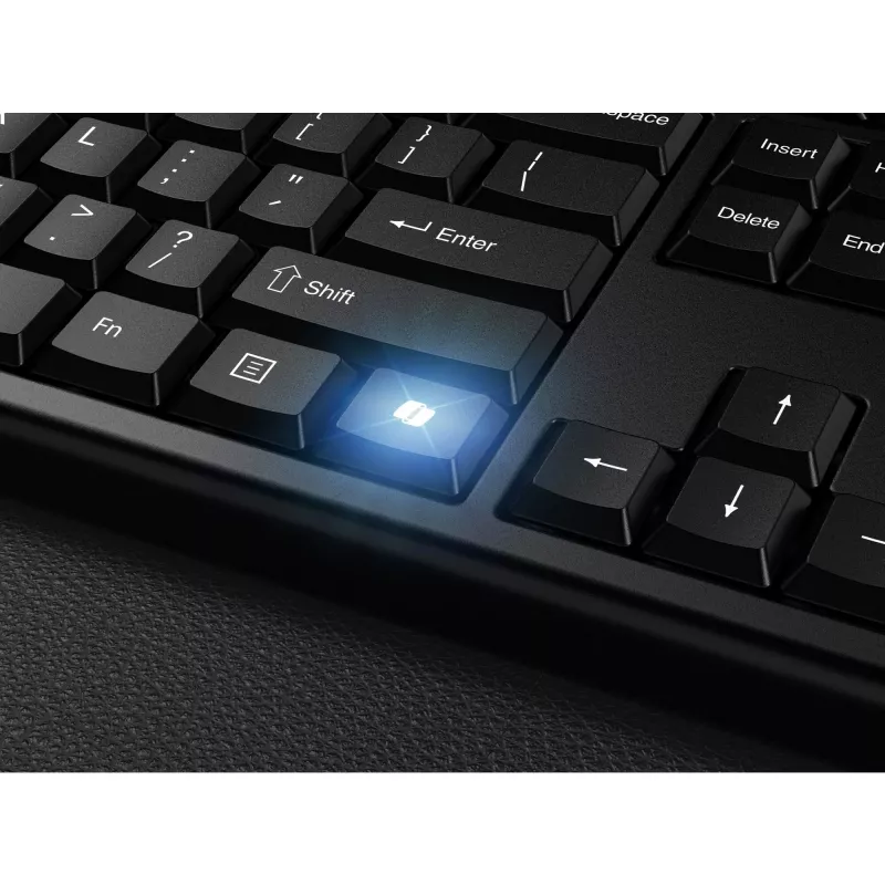 Kensington K75560BE, bezdrôtová, RF Wireless + Bluetooth, membránová, AZERTY, čierna, myš súčasťou balenia