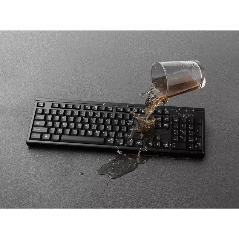 Kensington K75560BE, bezdrôtová, RF Wireless + Bluetooth, membránová, AZERTY, čierna, myš súčasťou balenia
